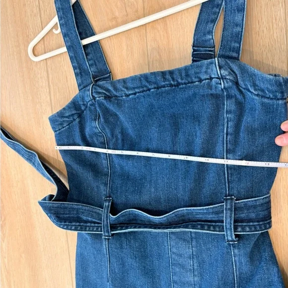 Dynamite Dark Blue Denim Jumpsuit - Picture 5 of 6